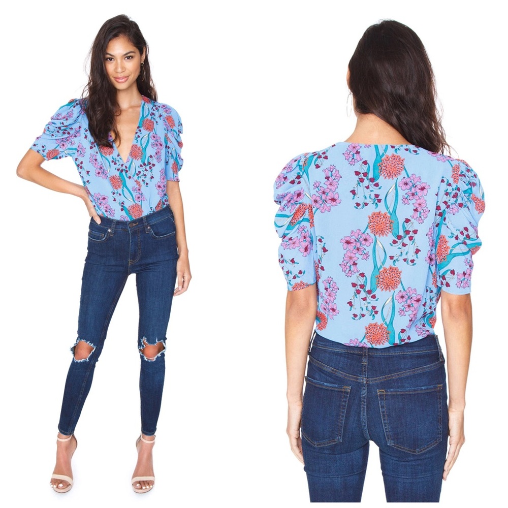 ASTR the label Aspect Floral Bodysuit size S